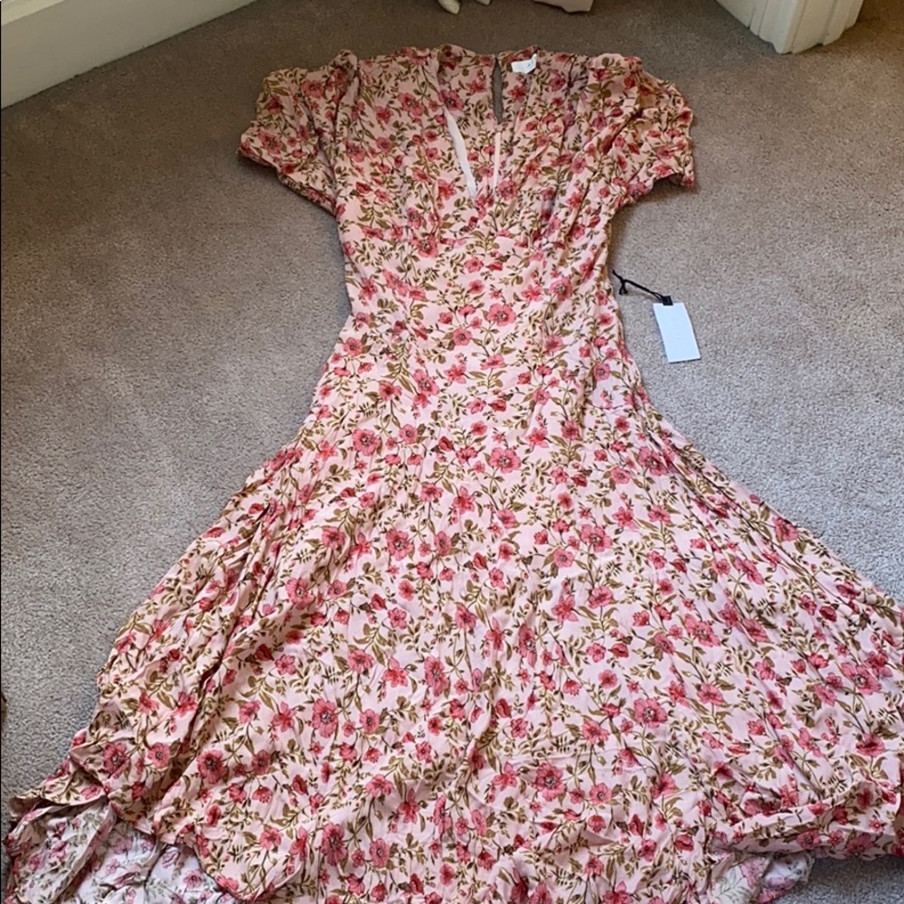 Ankle floral dress
